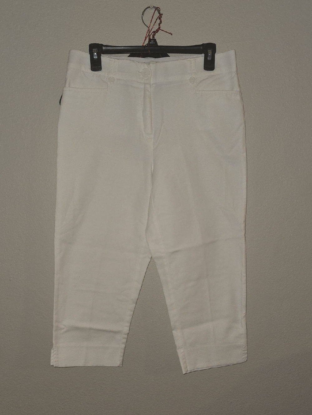 Kim Rogers White Capri Pants